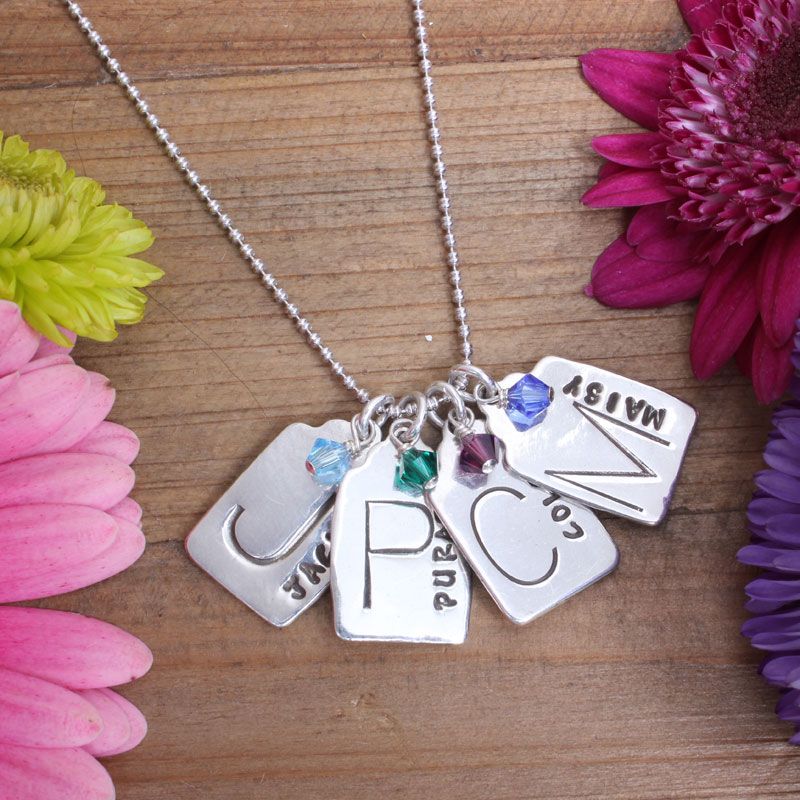 Mother of Four Charm Necklace